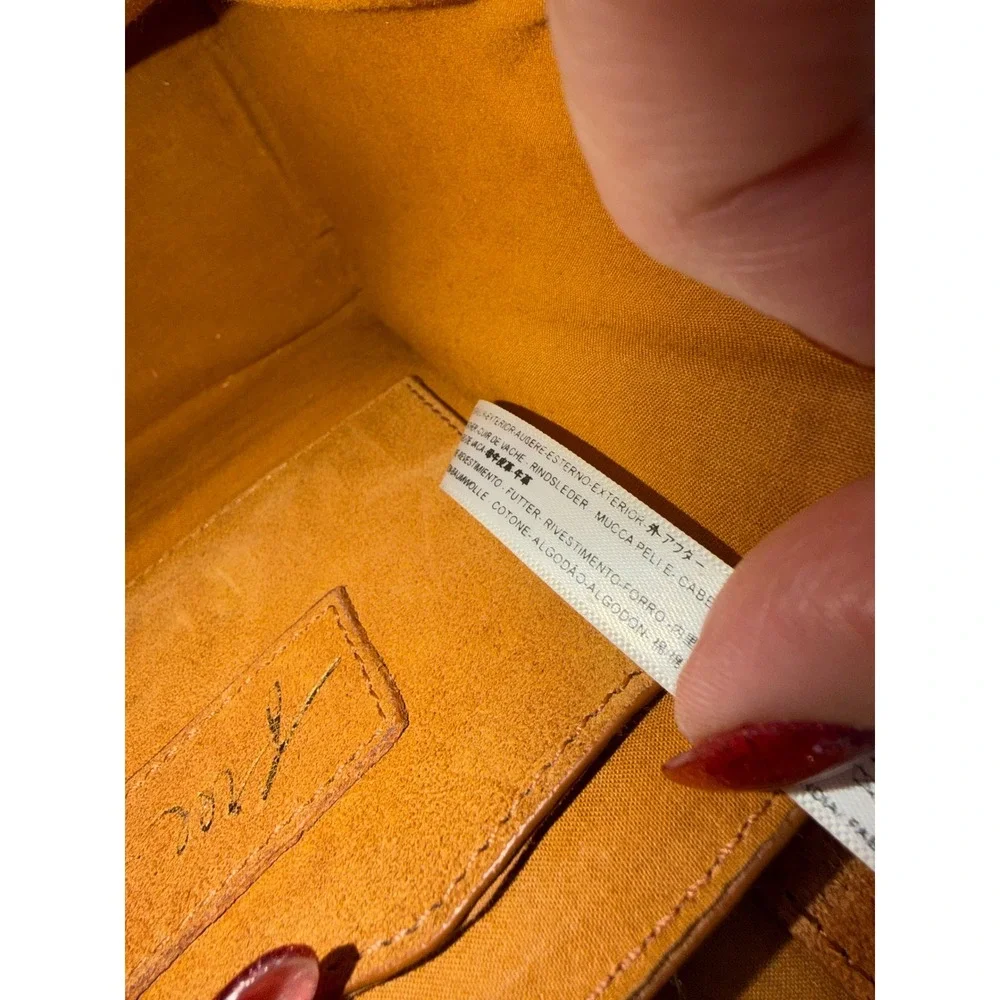 Free People Brown Suede Snakeskin Embossed Leather Crossbody Bag Rope Handle - Picture 12 of 12